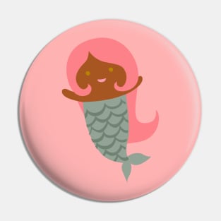 Cute Mermaid {Coral Pink} Pin