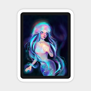 Opal Blue Mermaid Magnet