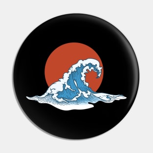 Japanese Style wave Pin