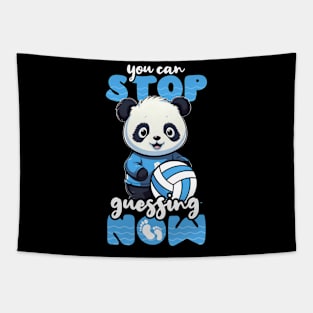 Volleyball Pregnancy Shirt | Can Stop Guessing Now Panda Tapestry