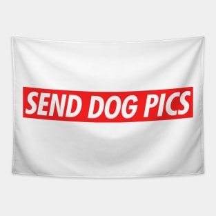 Send Dog Pics Tapestry