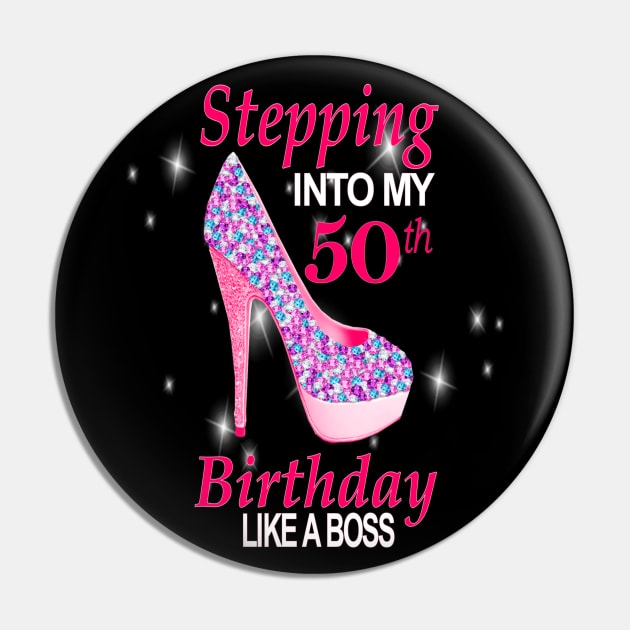 50th Birthday Pin by KC Morcom aka KCM Gems n Bling aka KCM Inspirations