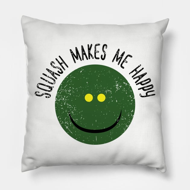 Squash Makes Me Happy Pillow by atomguy