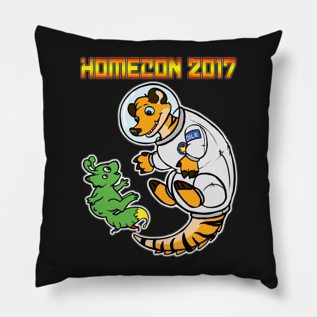 HomeCon 2017 - Sci-fi (with words) Pillow by Tigerdile