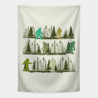 Bigfoot out in the Forest Tapestry