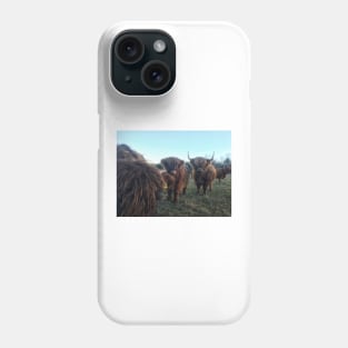 Scottish Highland Cattle Calves 1851 Phone Case