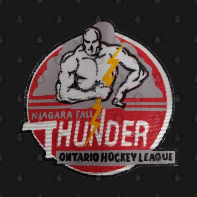 Niagara Falls Thunder OHL Hockey Team Jersey Alternate Logo by DirtyD