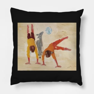 boys playing - Candido Portinari Pillow