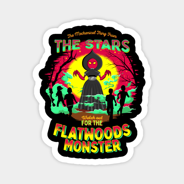 Cute Cryptid Alien Braxxie Flatwoods Monster of West Virginia Magnet by Strangeology