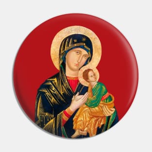 Our Lady of Perpetual Help (transparent background design) Pin