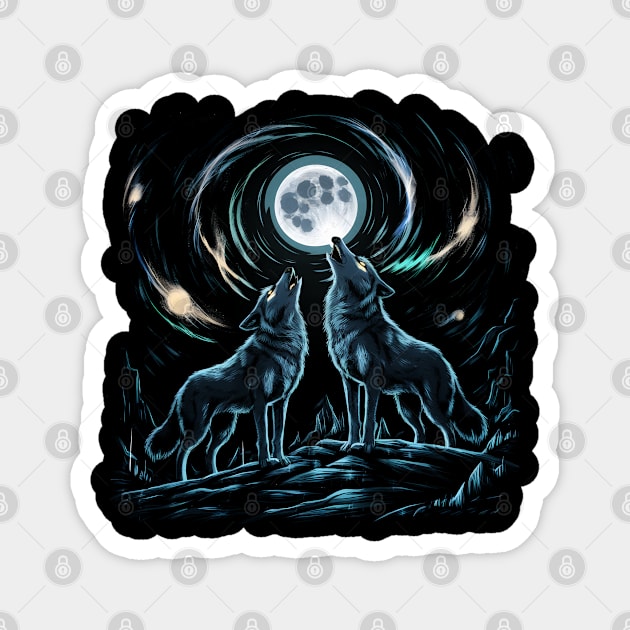 Moonlit Howl Magnet by MakerMind8.2