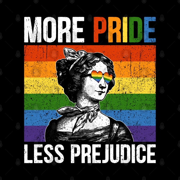 Pride Month More Pride Less Prejudice Jane Austen by RetroPrideArts