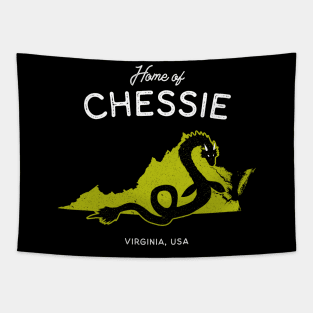 Home of Chessie - Virginia USA Cryptid Sea Monster Tapestry