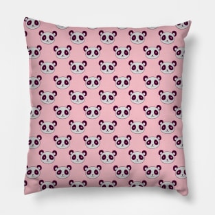 Panda Face Pattern Pillow