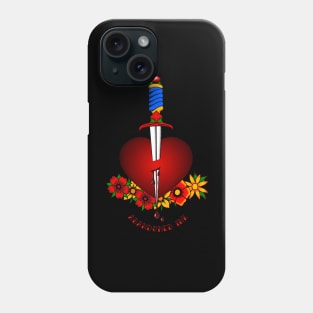 Dagger through the Heart Phone Case