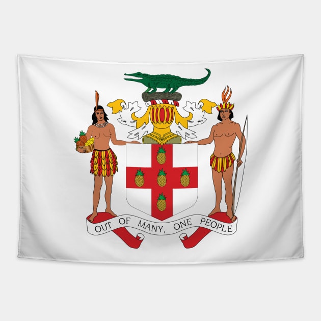 Jamaica Coat of Arms Tapestry by IslandConcepts