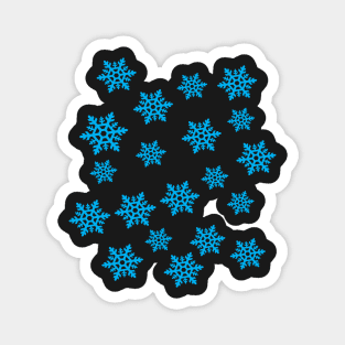 blue snow Magnet
