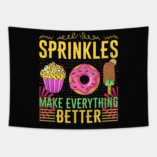 Sprinkles make everything better - a cake lover design Tapestry