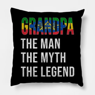 Grand Father Ethiopian Grandpa The Man The Myth The Legend - Gift for Ethiopian Dad With Roots From  Ethiopia Pillow