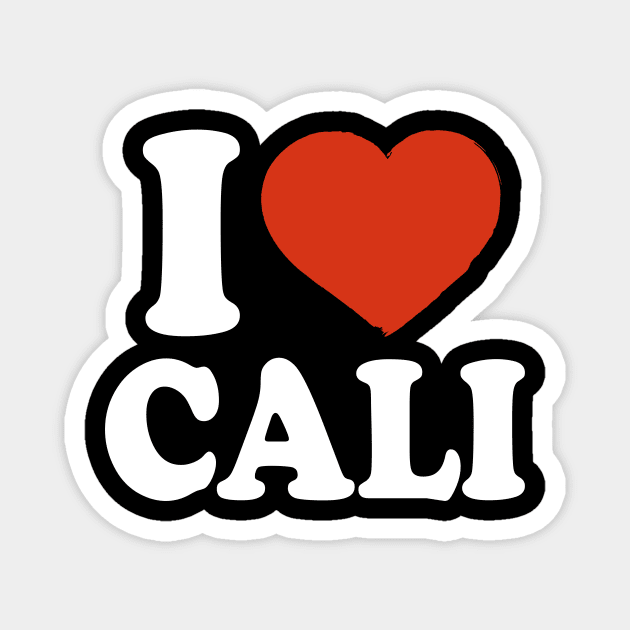 I Love Cali Magnet by Saulene