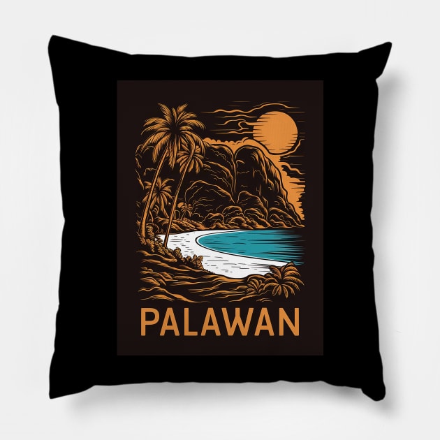 Palawan Pillow by likbatonboot