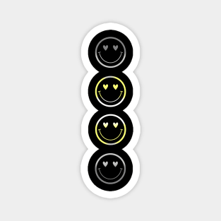 Demigender Pride Smiley Magnet