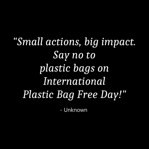 Plastic Bag Free Day by Fandie