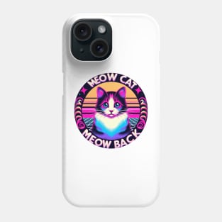 baby lasagna meow cat please meow back Phone Case