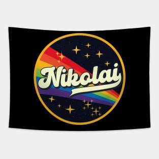 Nikolai // Rainbow In Space Vintage Style Tapestry