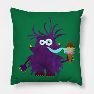 Monsters like ice cream too Pillow