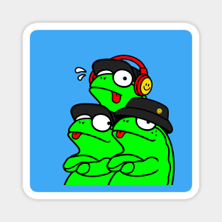 Lazy Frogs Crew Magnet