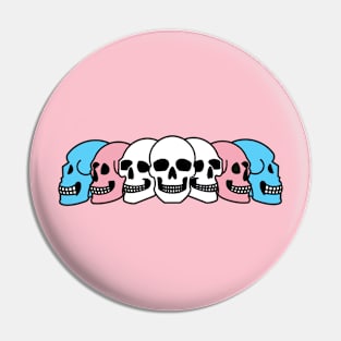 Pride Skulls Transgender Pin