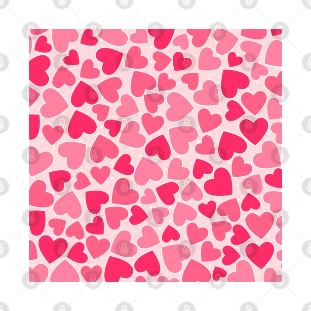 Valentine's day hearts pattern by creativityrunsfree