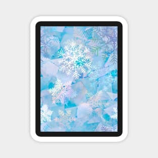 Snowflake crystal Ice Magnet