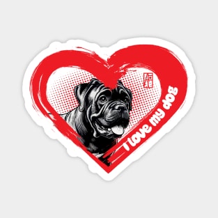 I Love My Cane Corso - Dog - lion is a piece of cake - I Love my dog Magnet