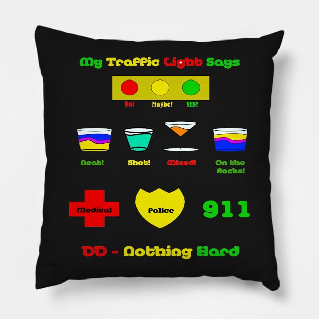 PECS Red Light Green Light Party Pillow by AEACentralNewYork2