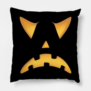 Scary Jack O Lantern Face Pillow