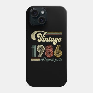 Retro Vintage 1986 38th Birthday Gift Men Women 38 Years Old Phone Case