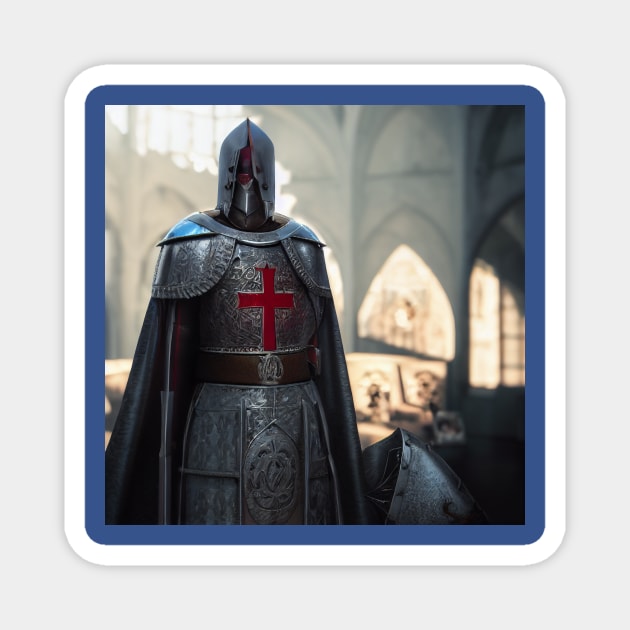 Knights Templar in The Holy Land Magnet by Grassroots Green