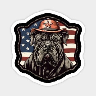 Patriotic Mastiff Magnet