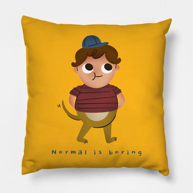 Normal is boring Pillow by Lifestyle T-shirts