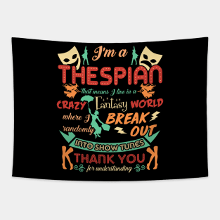 Thespian Funny Definition Tapestry