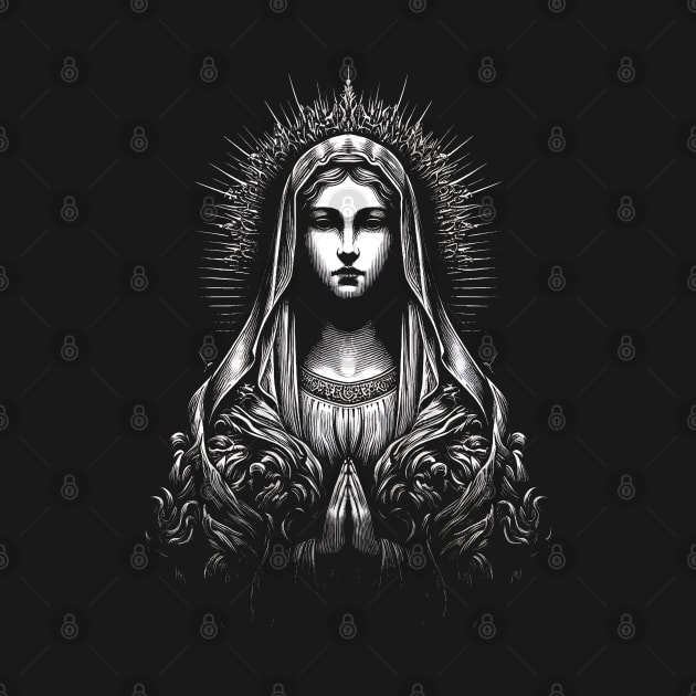 Gothic Aesthetic Virgin Mary by MetalByte