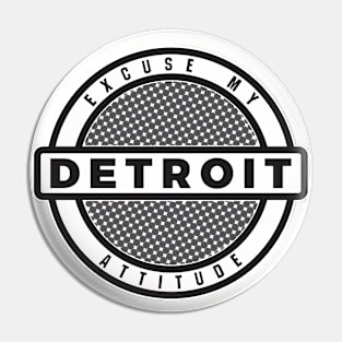 Detroit Attitude Pin