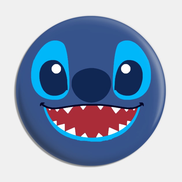 Happy Stitch Pin by MinimalistTShirts