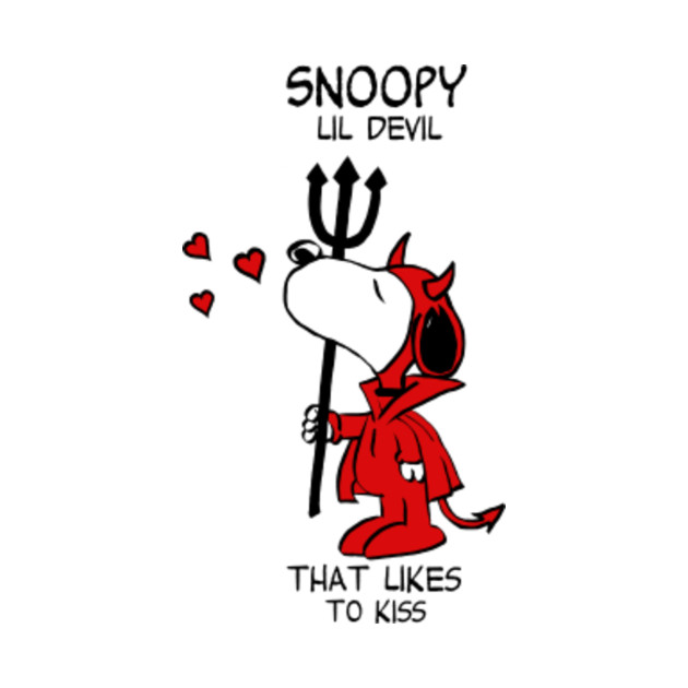 Discover Snoopy Little Devil That Likes to Kiss - Snoopy - T-Shirt