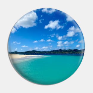 Turtle island beach Pin