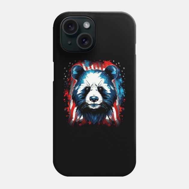 Patriotic Panda Phone Case by JH Mart