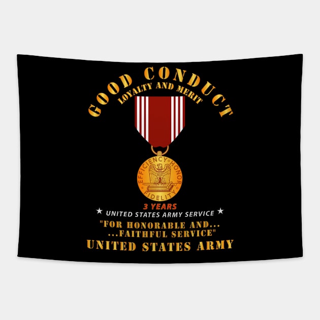 Army - Good Conduct w Medal Tapestry by twix123844