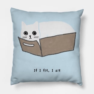 Tiny box (black caption) Pillow